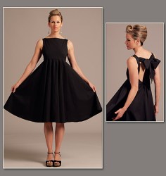 1102 VOGUE KATZ EZ SLEEVELESS TIED EMPIRE SWING DRESS PATTERN 6-12; 14-20 choice new